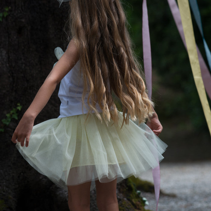 GONNA DI TULLE GIALLA