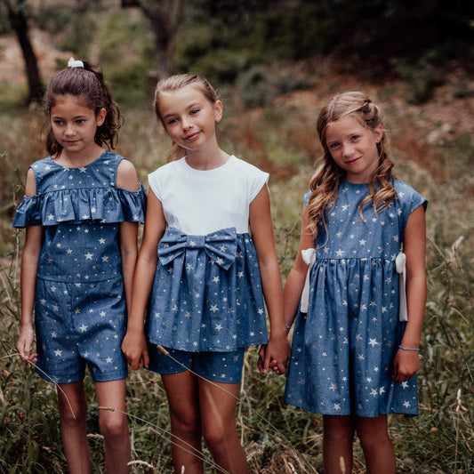 CULOTTE DENIM STELLINE